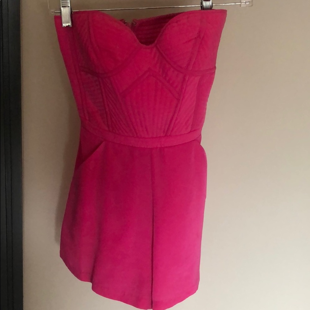 Parker hot pink romper
